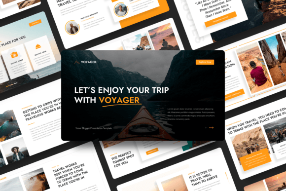 Download Voyager - Travel Blogger Keynote - Blogger Collection
