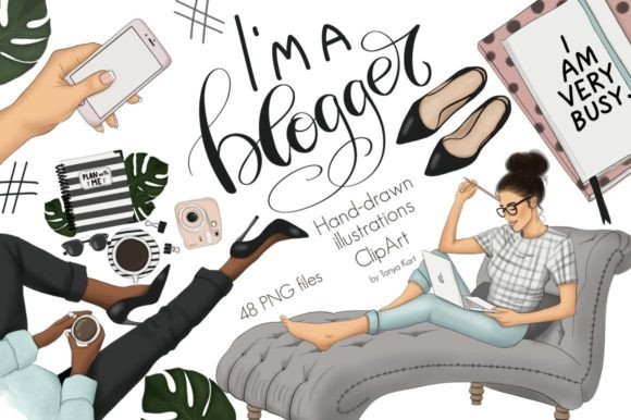 Download I Am a Blogger Graphic Design Kit - Premium Resources